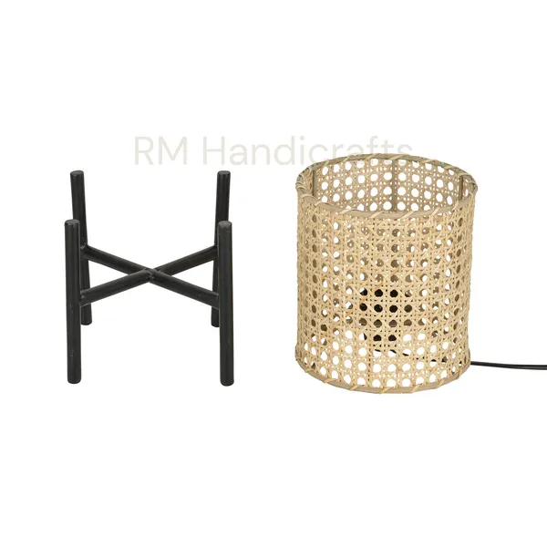 Beige_Cane_Table_Lamp_With_Black_Metal_Stand_|_Handwoven_Rattan_Night_Lamp_|_Boho_Rustic_Bedside_Accent_Light_For_Living_Room_Bedroom_Or_Study