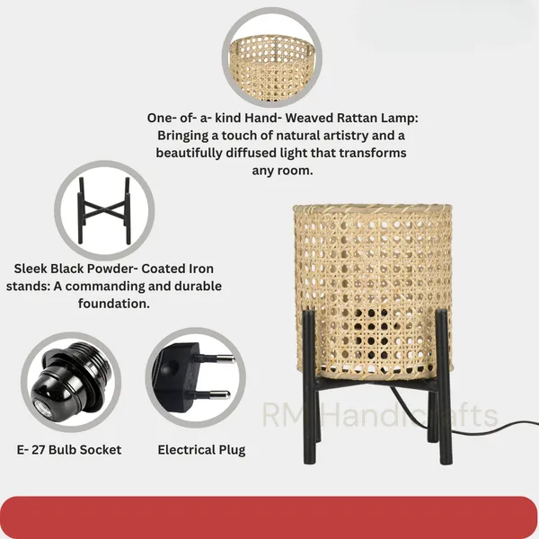 Beige_Cane_Table_Lamp_With_Black_Metal_Stand_|_Handwoven_Rattan_Night_Lamp_|_Boho_Rustic_Bedside_Accent_Light_For_Living_Room_Bedroom_Or_Study