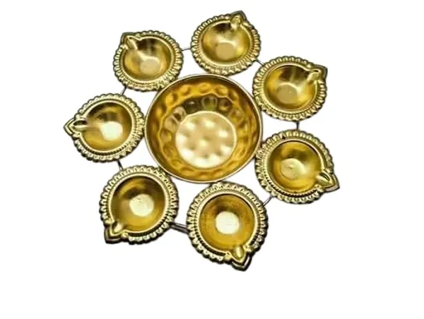 Golden_Decorative_Urli_Bowl_With_10_Attached_Diyas_|_Traditional_Oil_Lamp_Set_For_Puja,_Diwali,_Home_Decor_&_Gifting_(7_In)