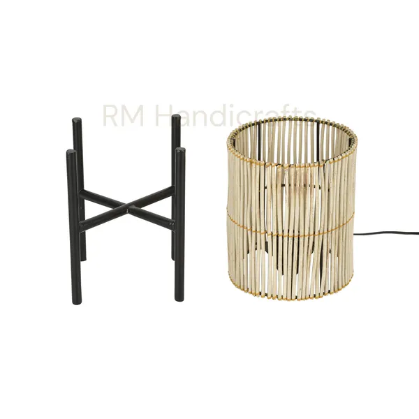 Beige_Bamboo_Table_Lamp_With_Iron_Stand_|_Handcrafted_Natural_Cane_Accent_Light_|_Rustic_Boho_Decor_Lamp_For_Bedroom_Living_Room_Or_Study_Desk