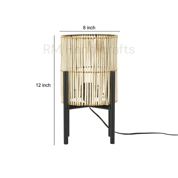 Beige_Bamboo_Table_Lamp_With_Iron_Stand_|_Handcrafted_Natural_Cane_Accent_Light_|_Rustic_Boho_Decor_Lamp_For_Bedroom_Living_Room_Or_Study_Desk