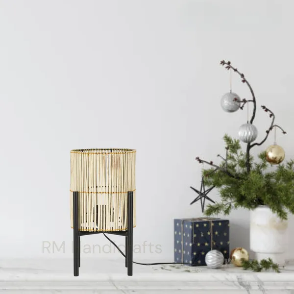 Beige_Bamboo_Table_Lamp_With_Iron_Stand_|_Handcrafted_Natural_Cane_Accent_Light_|_Rustic_Boho_Decor_Lamp_For_Bedroom_Living_Room_Or_Study_Desk