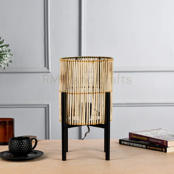Beige_Bamboo_Table_Lamp_With_Iron_Stand_|_Handcrafted_Natural_Cane_Accent_Light_|_Rustic_Boho_Decor_Lamp_For_Bedroom_Living_Room_Or_Study_Desk