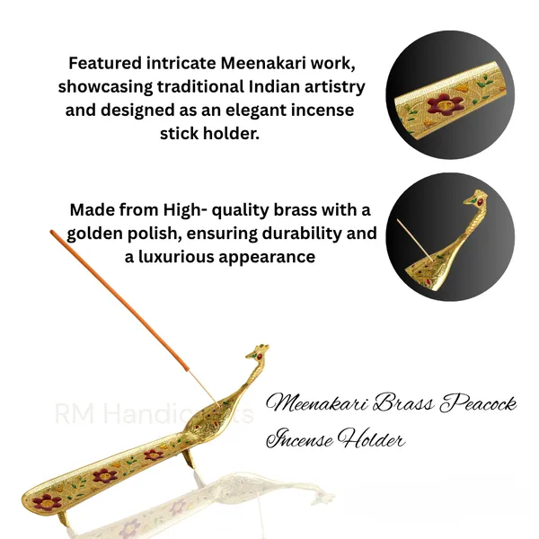 Golden_Brass_Peacock_Agarbatti_Stand_|_Decorative_Incense_Holder_For_Home_Temple_&_Office_|_Handcrafted_Floral_Design_|_Ash_Catcher_|_10_Inch_(Gold_Mina_Work)