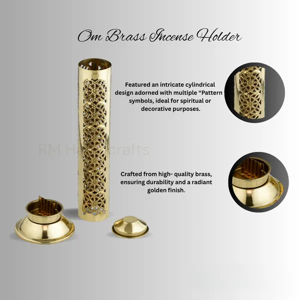 Golden_Brass_Cylindrical_Agarbatti_Stand_|_Decorative_Incense_Stick_Holder_With_Lid_|_Floral_Cutwork_Design_|_Ash_Catcher_|_Ideal_For_Puja,_Home_&_Office_Decor_(Flower_Design02)