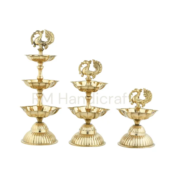 Golden__Pure_Brass_Diya_Stand_With_Peacock_Topper_Traditional_Oil_Lamp_For_Puja,_Festival_&_Home_Temple_Decor_Step_Wise_Diya