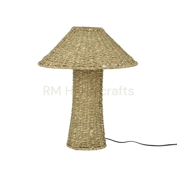 Brown_Handwoven_Seagrass_Table_Lamp_|_Natural_Fiber_Lamp_With_Tapered_Shade_|_Rustic_Coastal_Lighting_For_Living_Room,_Bedroom,_Study_&_Office_Decor