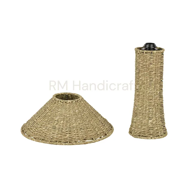 Brown_Handwoven_Seagrass_Table_Lamp_|_Natural_Fiber_Lamp_With_Tapered_Shade_|_Rustic_Coastal_Lighting_For_Living_Room,_Bedroom,_Study_&_Office_Decor