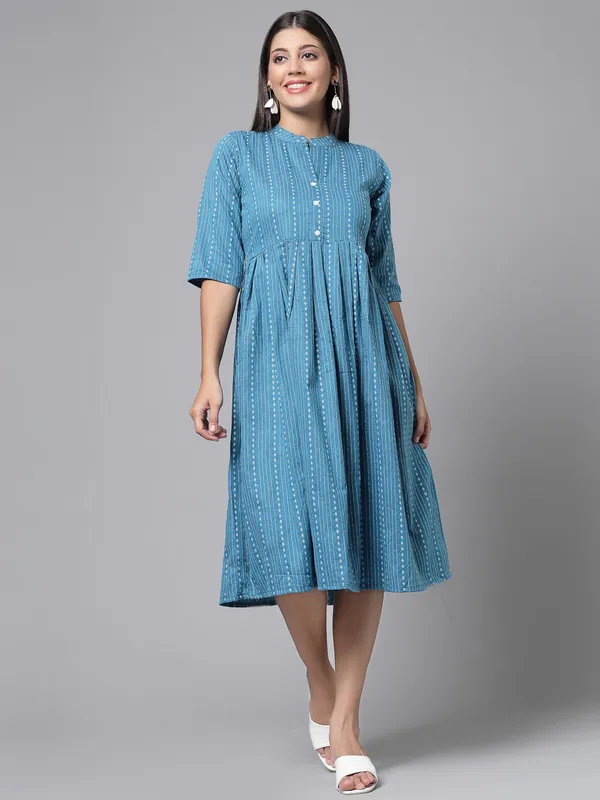 Women's_Cotton_Striped_A-Line_Dress