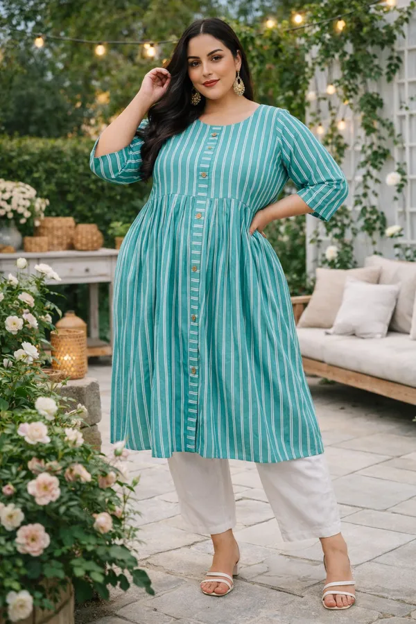 Women's_Cotton_Striped_A-Line_Dress