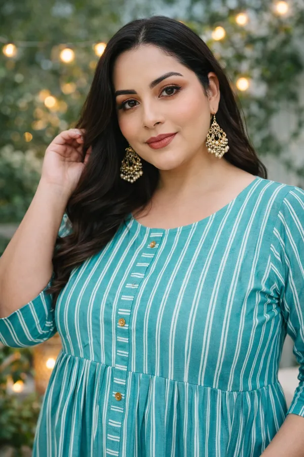 Women's_Cotton_Striped_A-Line_Dress
