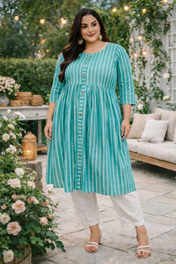 Women's_Cotton_Striped_A-Line_Dress