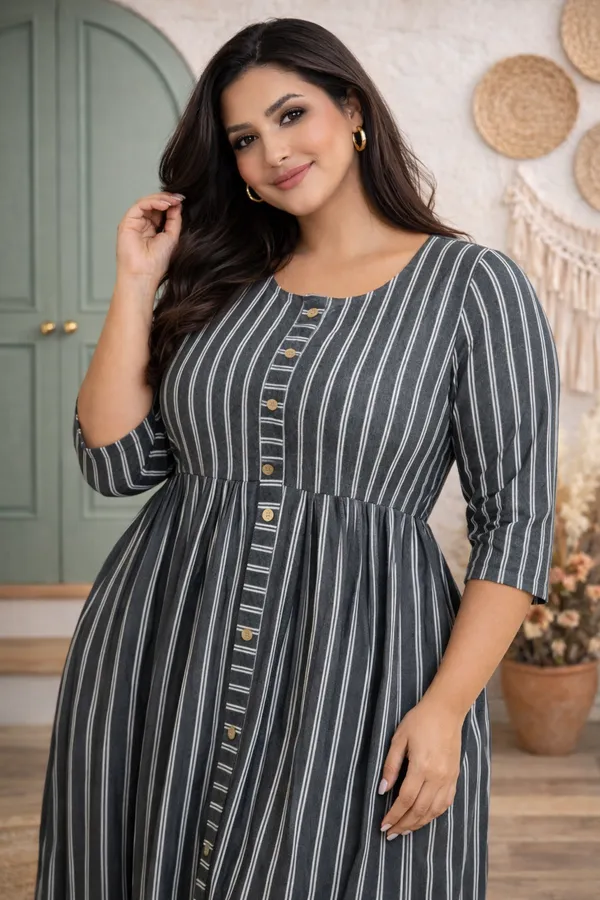 Women's_Cotton_Striped_A-Line_Dress