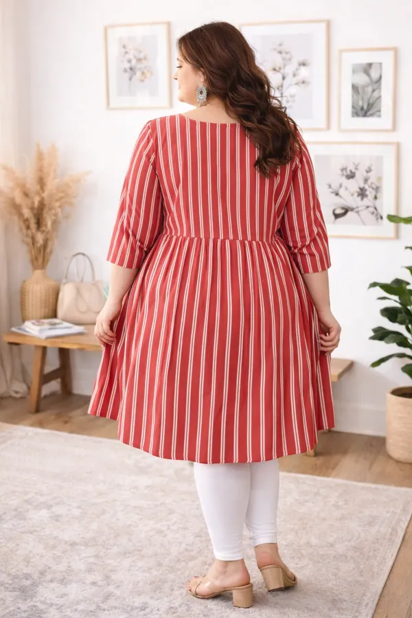 Women's_Cotton_Striped_A-Line_Dress