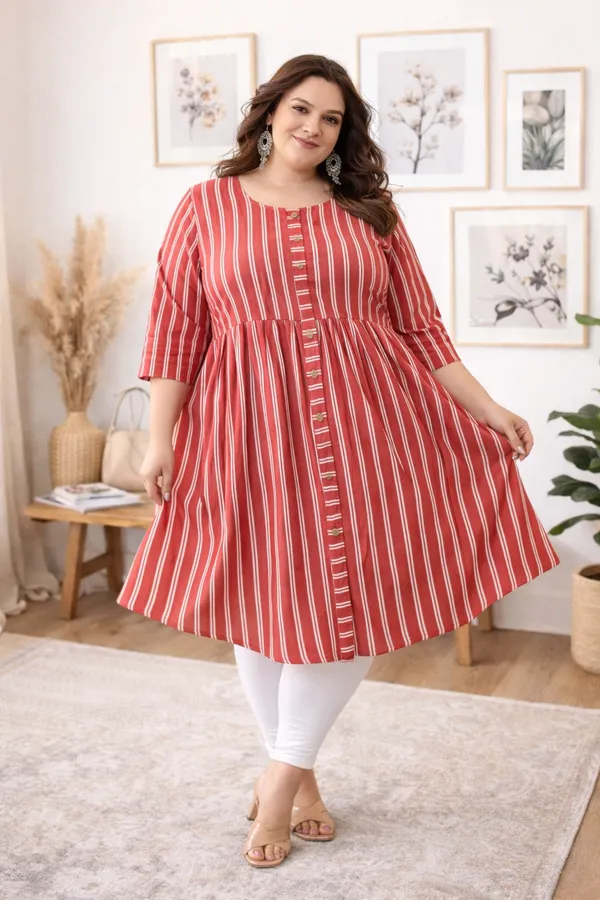 Women's_Cotton_Striped_A-Line_Dress