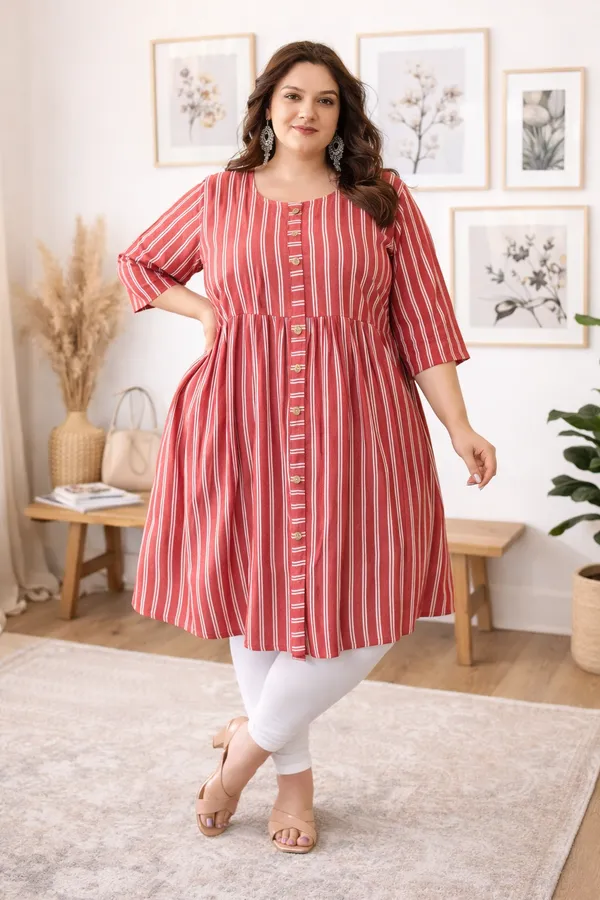 Women's_Cotton_Striped_A-Line_Dress