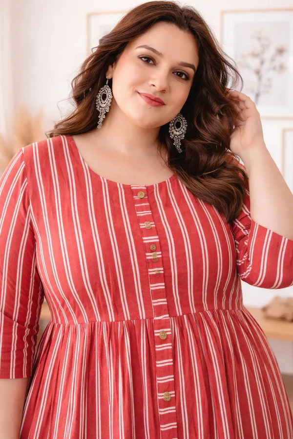 Women's_Cotton_Striped_A-Line_Dress