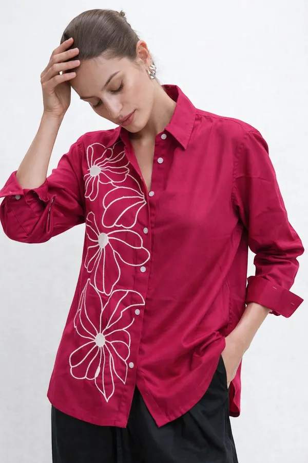 Women_Viscose_Rayon_Embroidered_Shirt_|_Floral_Embroidery_Casual_Button_Down_Top_|_Full_Sleeve_Stylish_Ladies_Shirt_for_Office_1