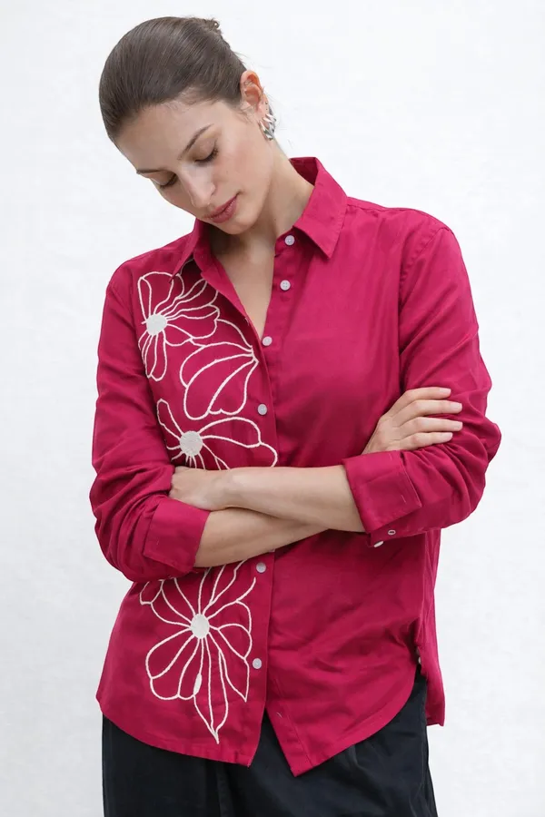 Women_Viscose_Rayon_Embroidered_Shirt_|_Floral_Embroidery_Casual_Button_Down_Top_|_Full_Sleeve_Stylish_Ladies_Shirt_for_Office_1