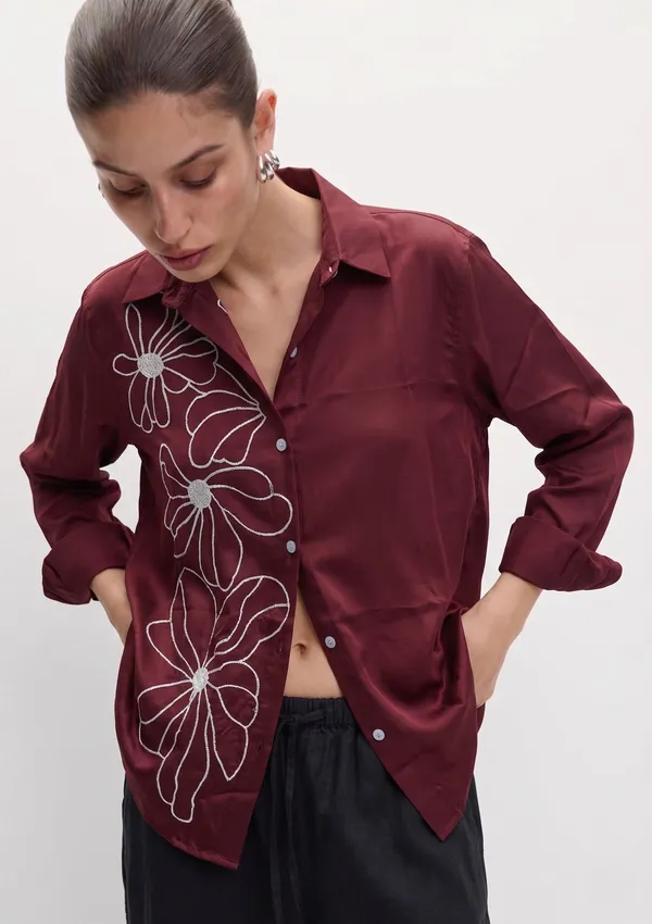 Women_Rayon_Embroidered_Shirt_|_Floral_Embroidery_Casual_Button_Down_Top_|_Full_Sleeve_Stylish_Ladies_Shirt_for_Office_1