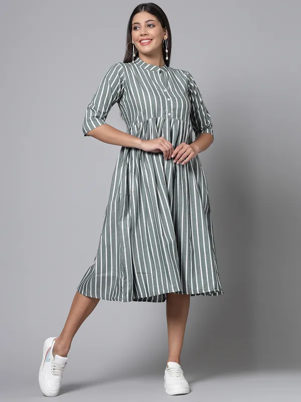 Women's_Cotton_Striped_A-Line_Dress