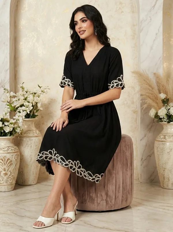 Women's_Cotton_Striped_A-Line_Dress