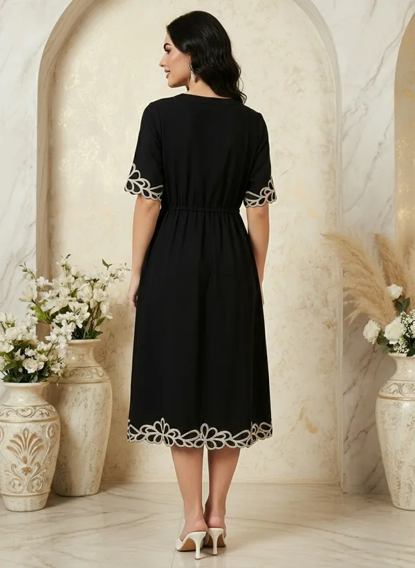 Women's_Cotton_Striped_A-Line_Dress