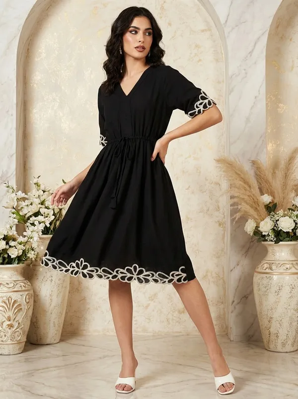 Women's_Cotton_Striped_A-Line_Dress