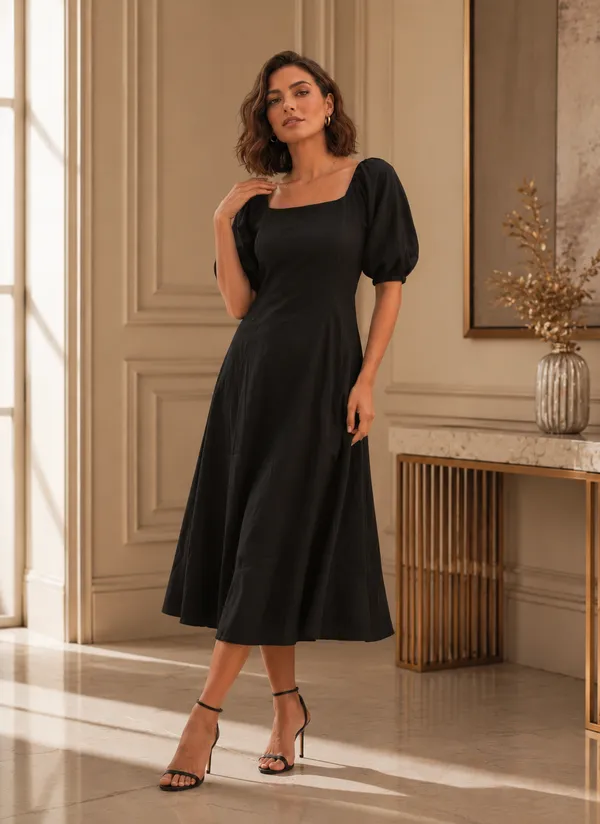 Women's_Cotton_Striped_A-Line_Dress