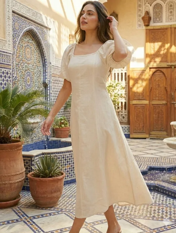 Women's_Cotton_Striped_A-Line_Dress