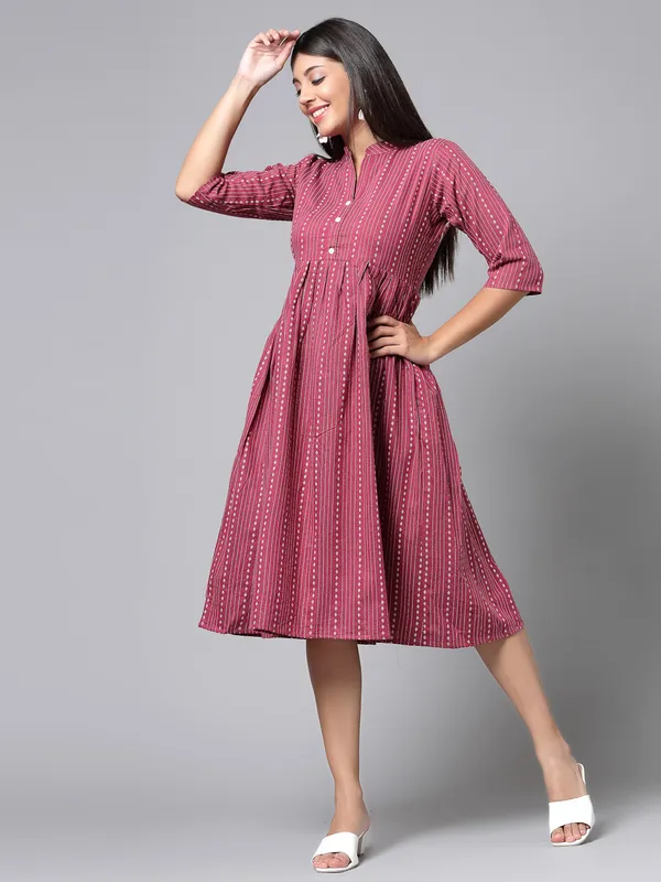 Women's_Cotton_Striped_A-Line_Dress
