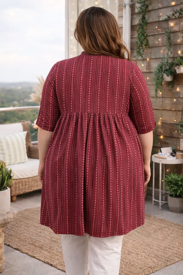 Women's_Cotton_Striped_A-Line_Dress