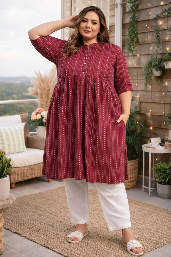 Women's_Cotton_Striped_A-Line_Dress