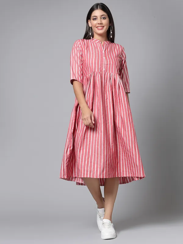 Women's_Cotton_Striped_A-Line_Dress