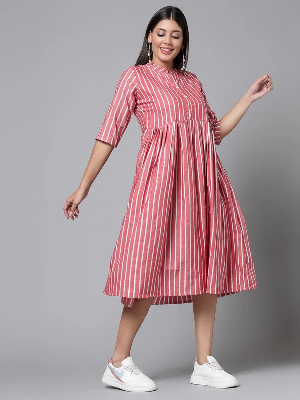 Women's_Cotton_Striped_A-Line_Dress