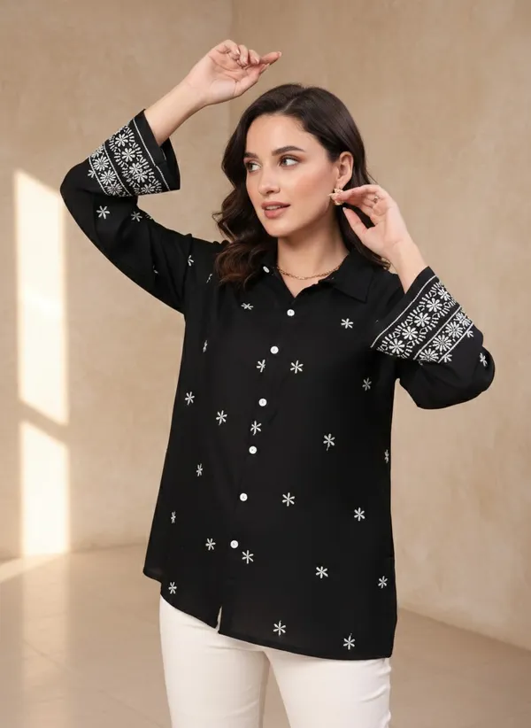 Women_Viscose_Rayon_Embroidered_Shirt_|_Elegant_Floral_Casual_Top_|_Full_Sleeve_|_Office_Wear_(Black2)