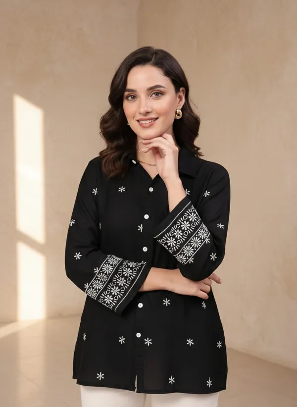 Women_Viscose_Rayon_Embroidered_Shirt_|_Elegant_Floral_Casual_Top_|_Full_Sleeve_|_Office_Wear_(Black2)
