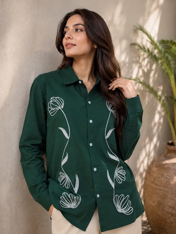 WOMENS_PURE_COTTON_EMBROIDERED_SHIRT