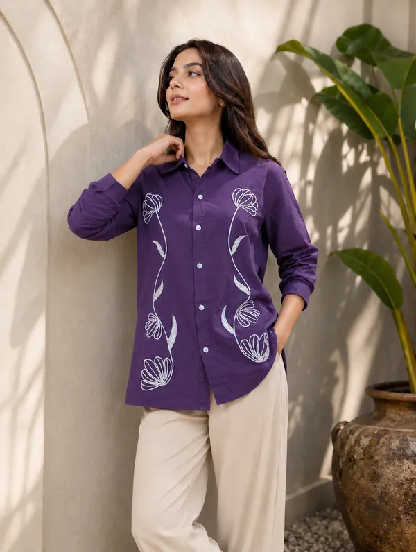 WOMENS_PURE_COTTON_EMBROIDERED_SHIRT