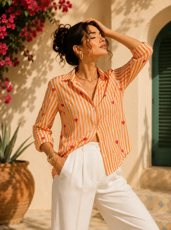WOMENS_PURE_COTTON_STRIPED_HEART_SHIRT