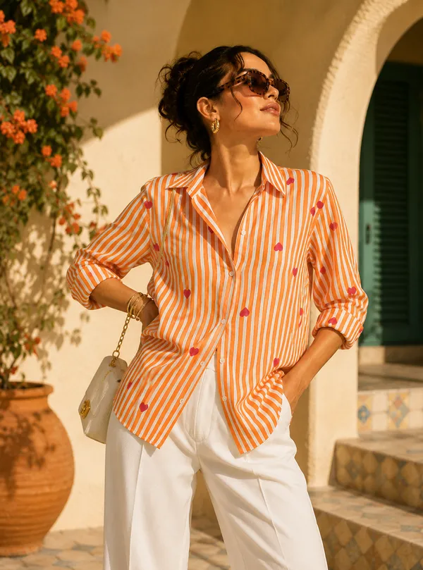 WOMENS_PURE_COTTON_STRIPED_HEART_SHIRT