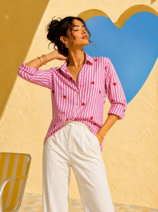 WOMENS_PURE_COTTON_STRIPED_HEART_SHIRT
