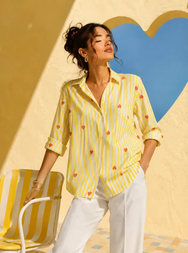 WOMENS_PURE_COTTON_STRIPED_HEART_SHIRT