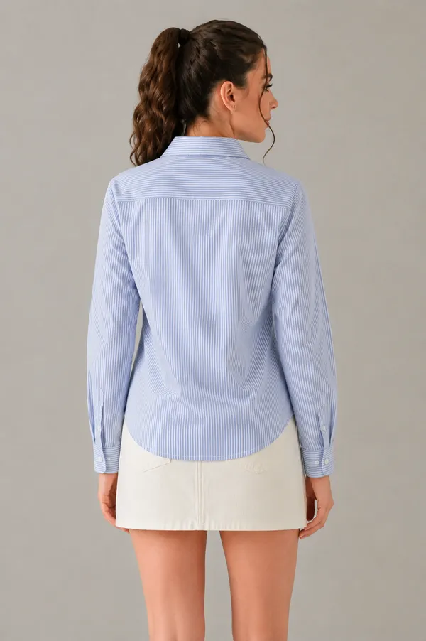 WOMENS_VISCOSE_RAYON_STRIPED_EMBROIDERED_SHIRT