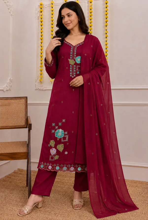 Women’s_Mul_Chanderi_Embroidered_Kurta_Set_with_Dupatta_|_Elegant_Ethnic_Wear_Kurta_Pant_Set_|_Festive_&_Party_Wear