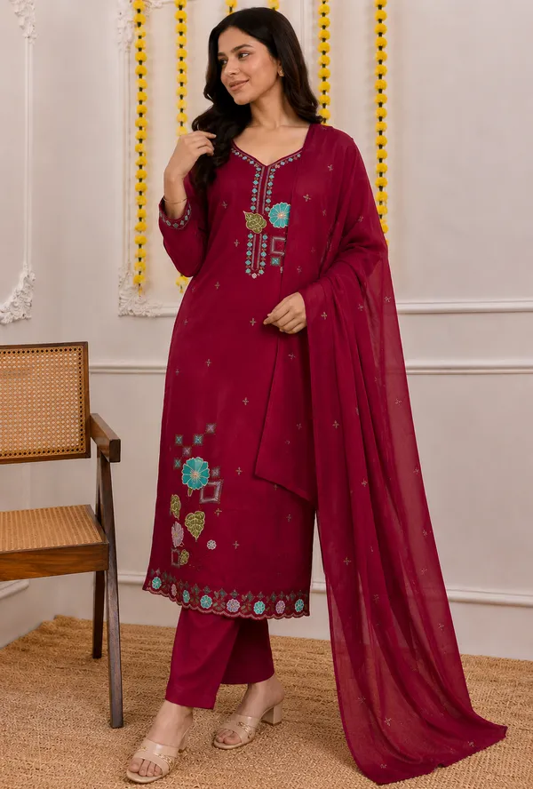 Women’s_Mul_Chanderi_Embroidered_Kurta_Set_with_Dupatta_|_Elegant_Ethnic_Wear_Kurta_Pant_Set_|_Festive_&_Party_Wear