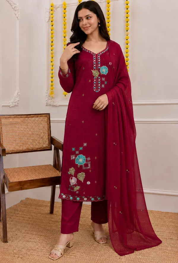 Women’s_Mul_Chanderi_Embroidered_Kurta_Set_with_Dupatta_|_Elegant_Ethnic_Wear_Kurta_Pant_Set_|_Festive_&_Party_Wear