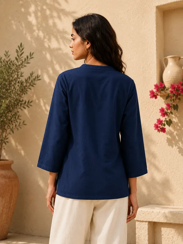 Women's_Navy_Blue_Embroidered_Cotton_Top_|_Floral_Embroidery_Casual_Ethnic_Top_for_Women