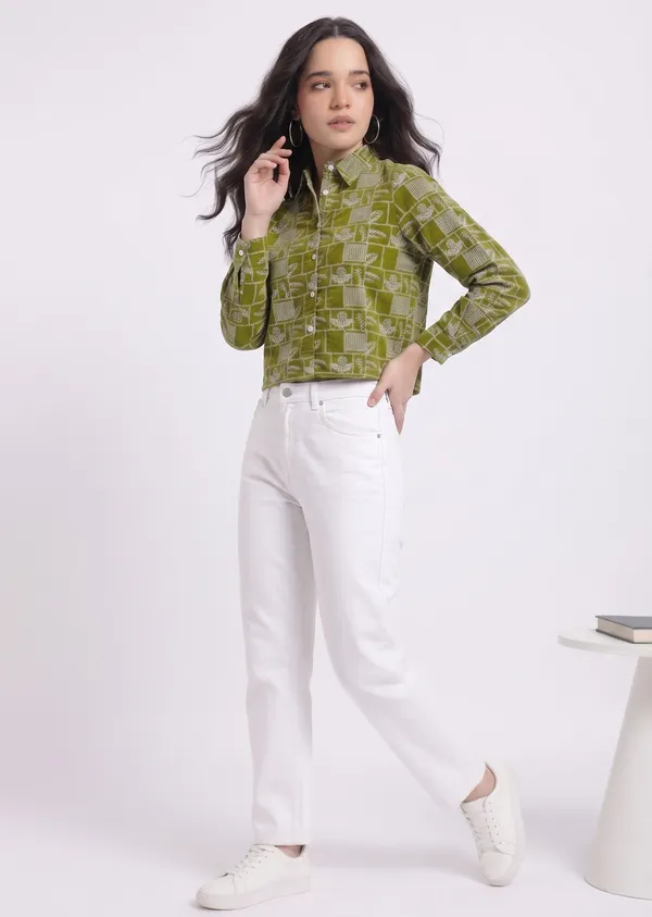 Women_Viscose_Rayon_Embroidered_Shirt_|_Floral_Casual_Button_Down_Top_|_Full_Sleeve_Stylish_Ladies_Shirt_for_Office,_Casual_Wear_MAROON