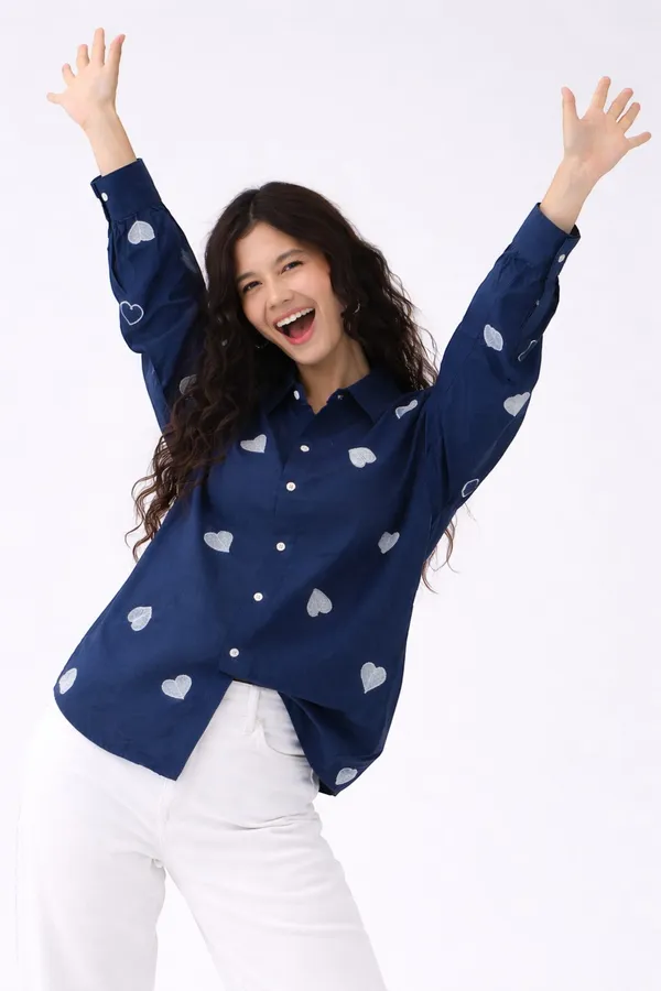 Women_Denim_Hearts_Embroidered_Shirt_|_Casual_Stylish_Blue_Button_Down_Shirt_Soft_Denim_Top